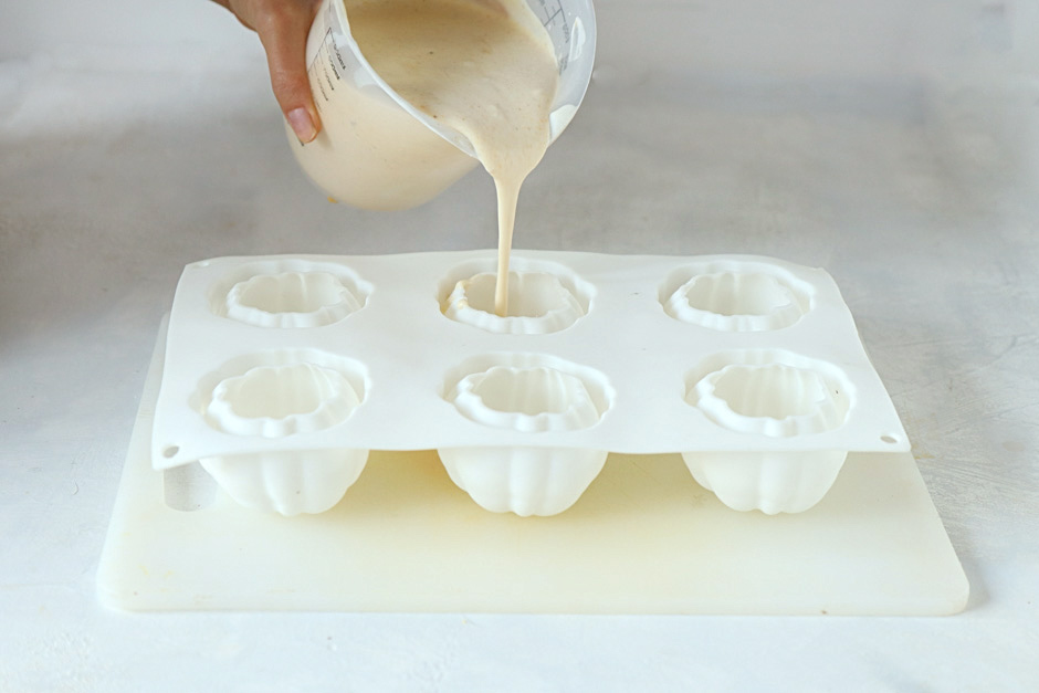 сборка муссового пирожного тыква со сливками