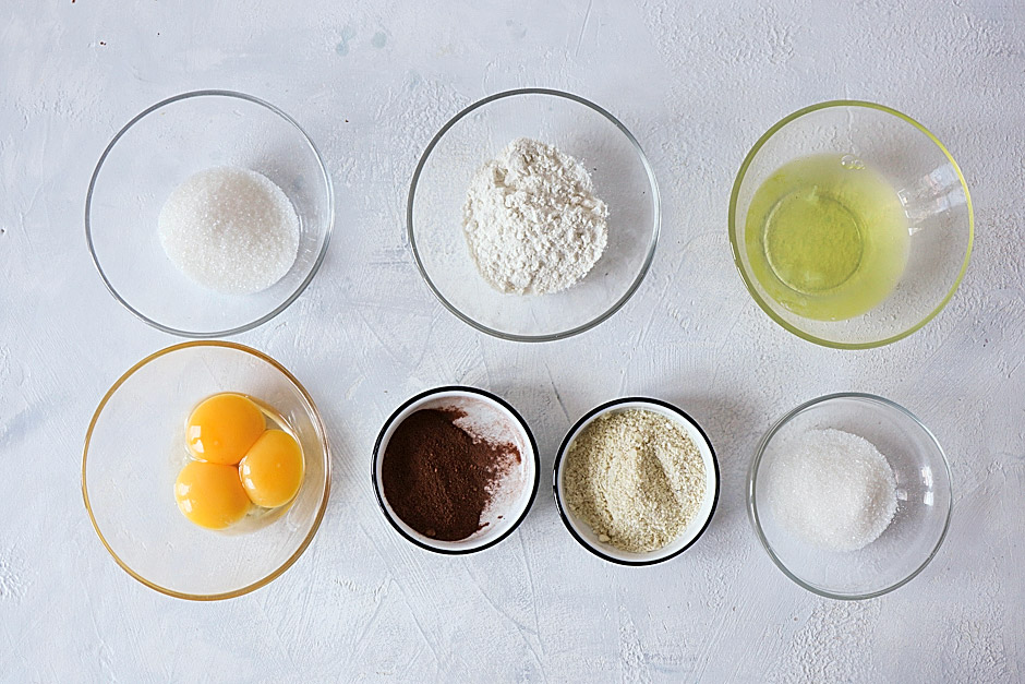 шоколадно миндальный бисквит ингредиенты