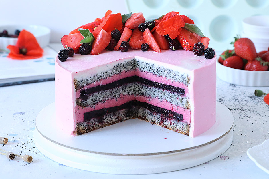 Маковый торт