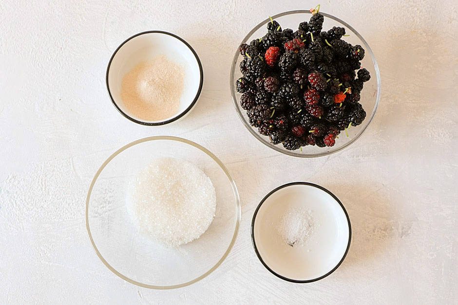 конфи из черники/шелковицы ингредиенты